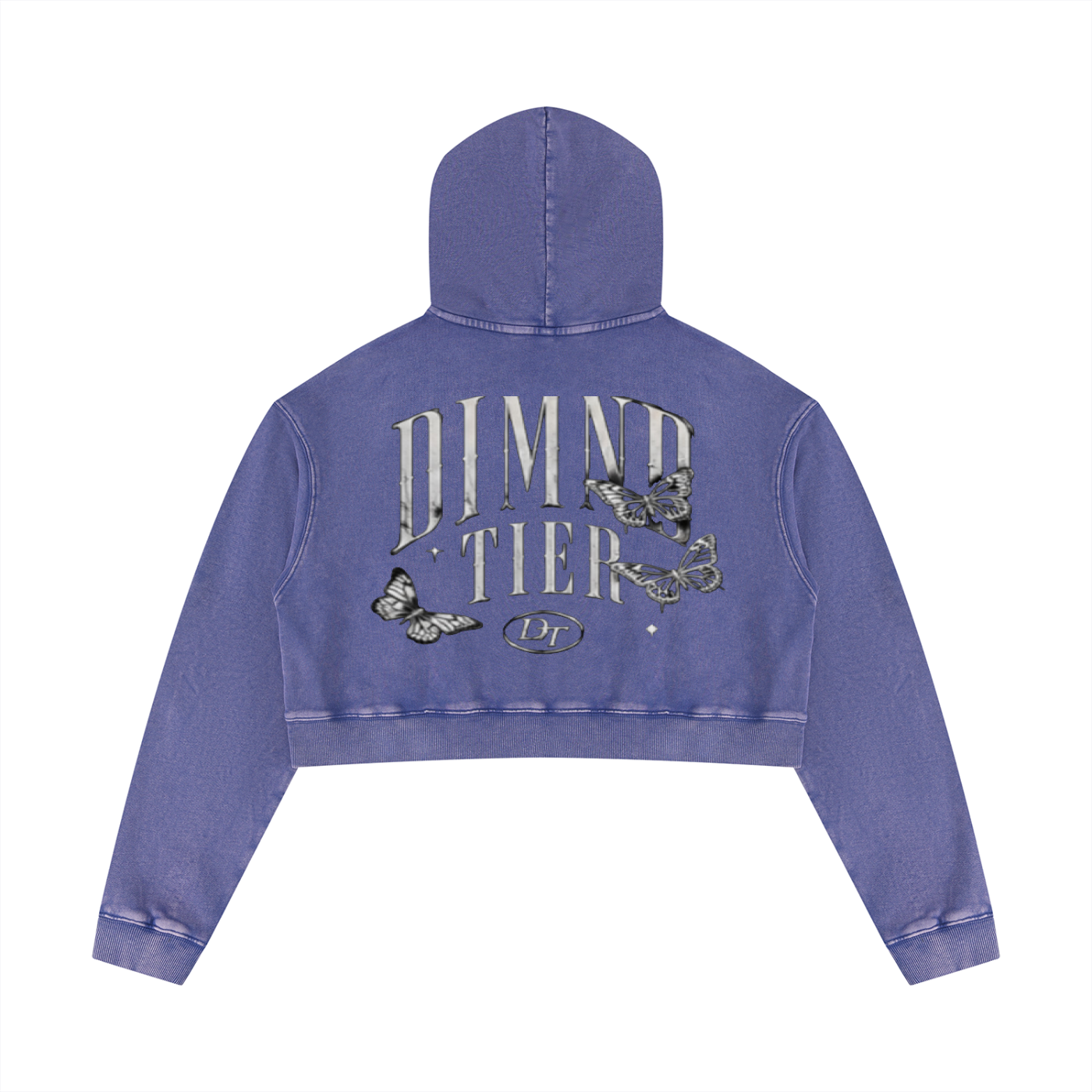 Women’s Mineral Washed Crop Hoodie