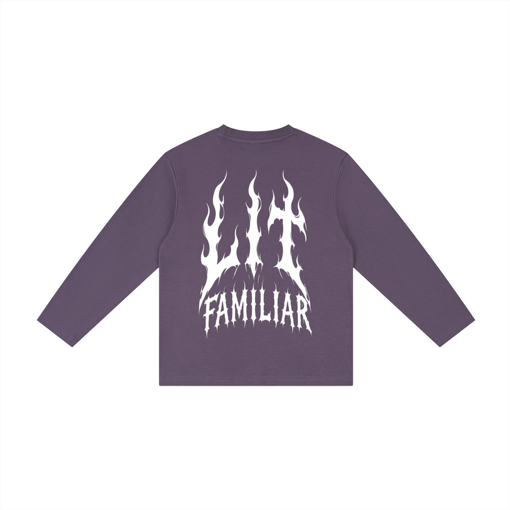 Kid's Drop Shoulder Long Sleeve T-Shirt