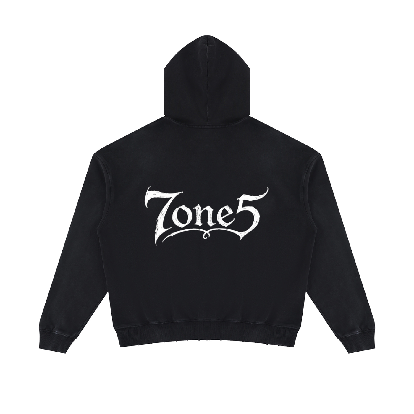 Unisex Mineral Wash Distressed Hoodie