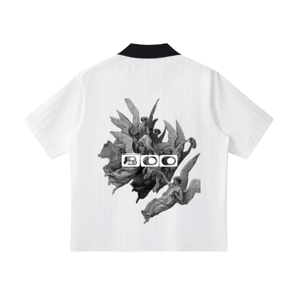 Dimnd tier Collar Striped Soccer Jersey