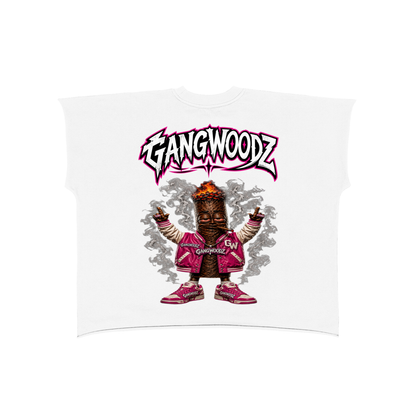 Raw Edge Boxy Non-Shrink T-Shirt