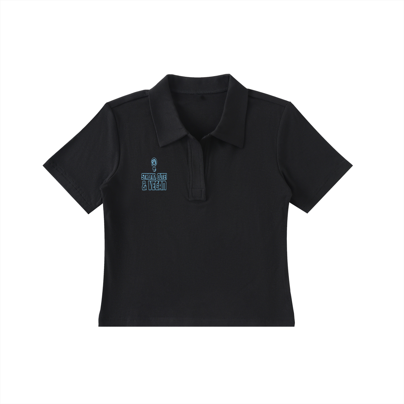 Bodycon Short Sleeve Polo Shirt
