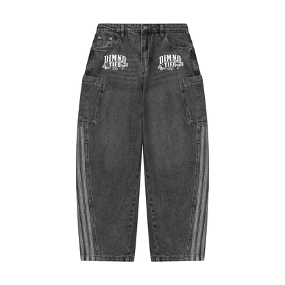 Women's Vintage Wash Barrel Leg Jeans
