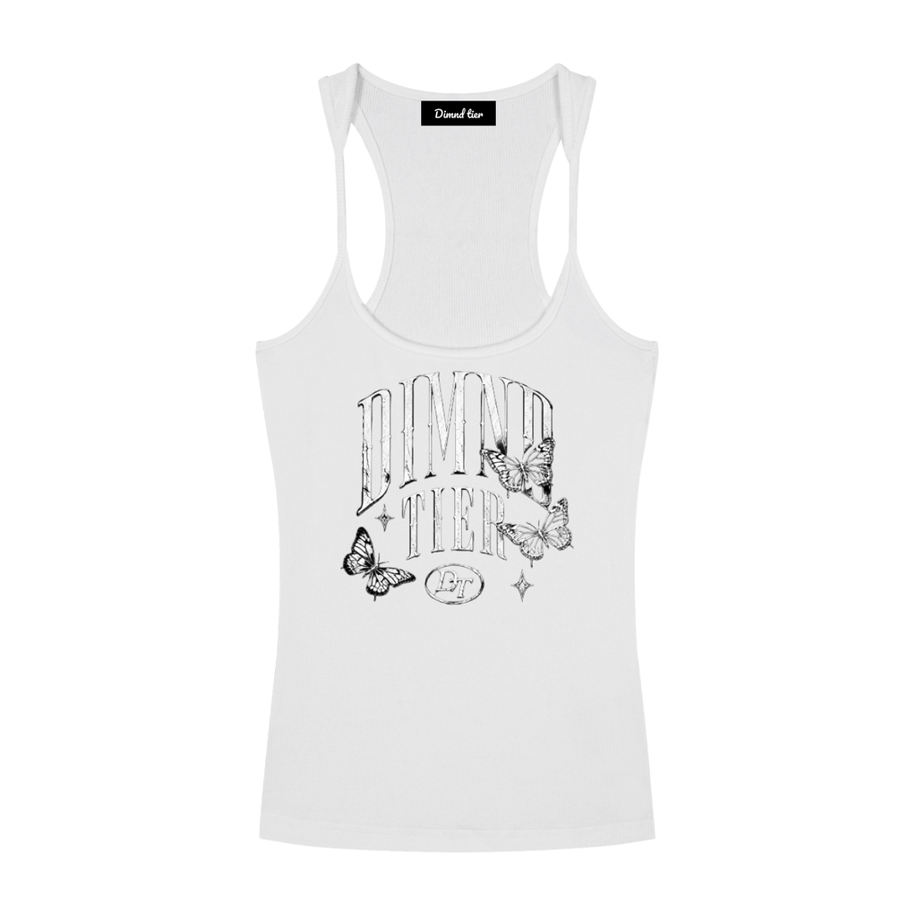Slim Fit Ribbed Racerback Tank Top