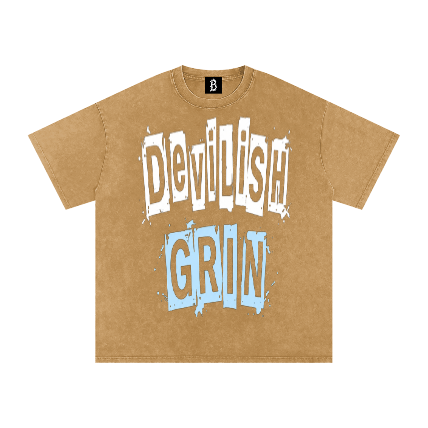 Snow Washed Oversized Cotton T-Shirt