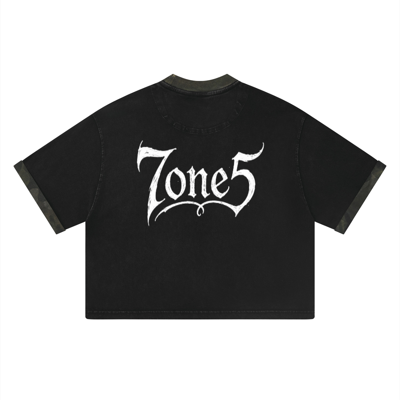 Unisex Mineral Washed Boxy Panel T-Shirt