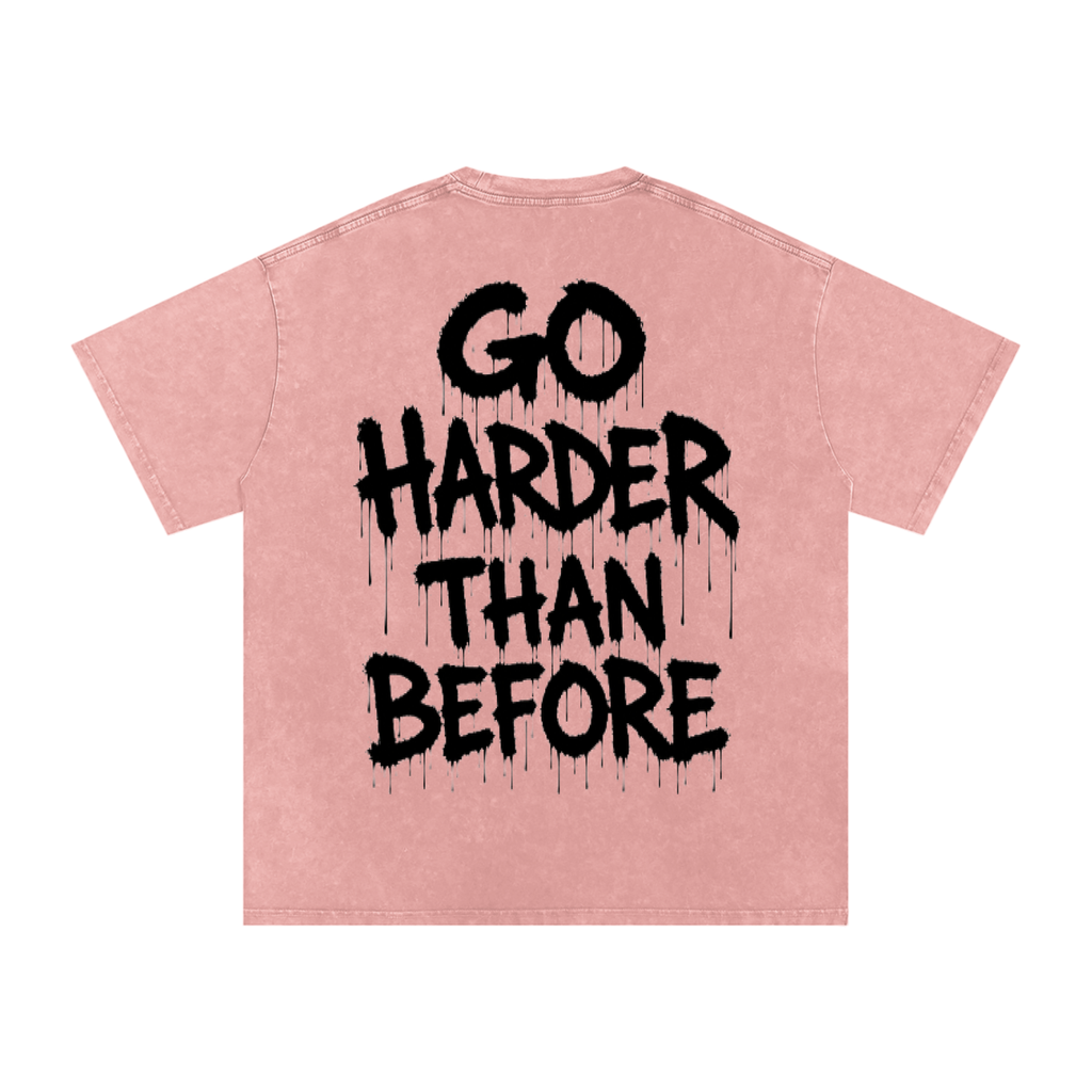Snow Washed Oversized Cotton T-Shirt