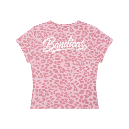 Women’s Leopard Print Crop T-Shirt