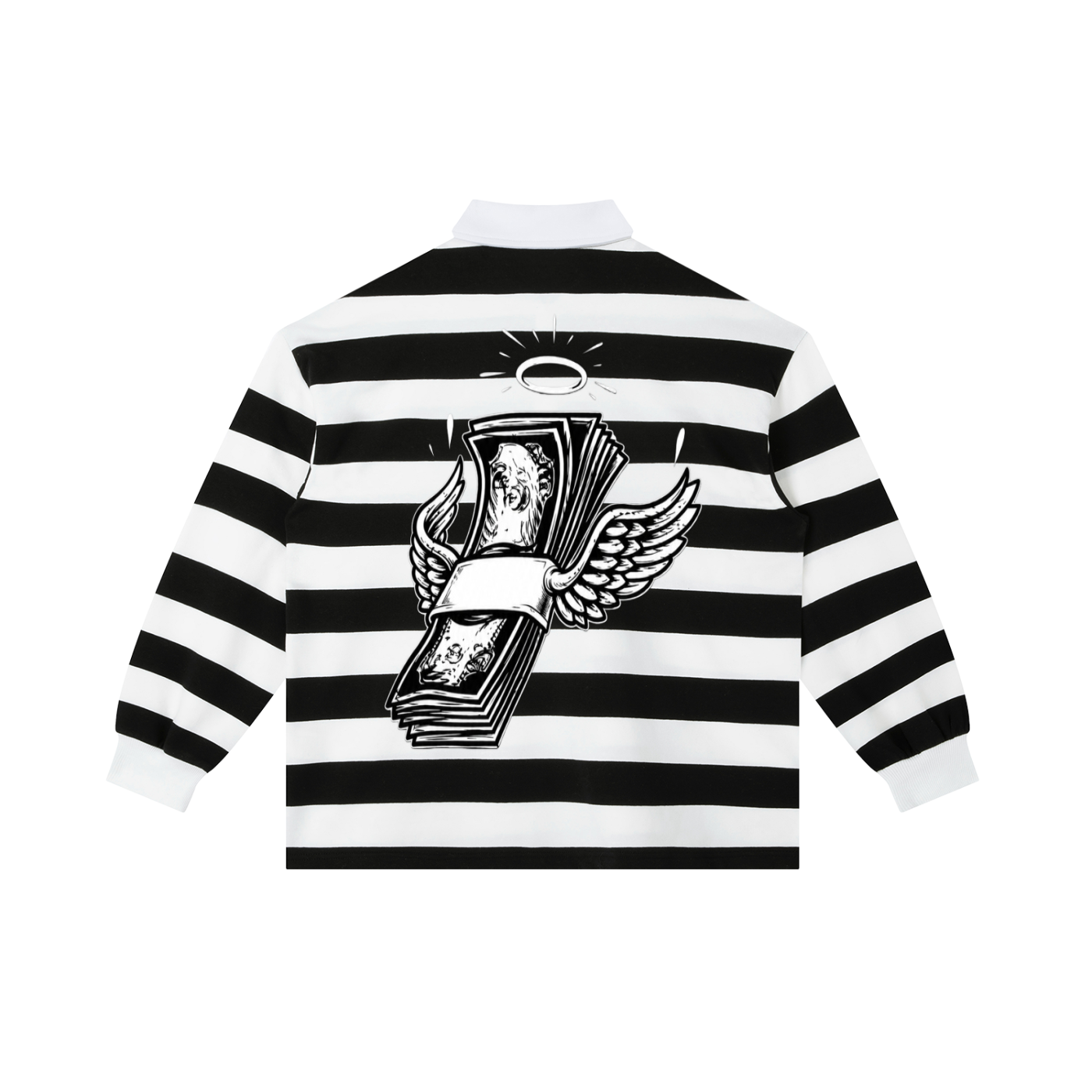 Color Block Stripe Polo Shirt