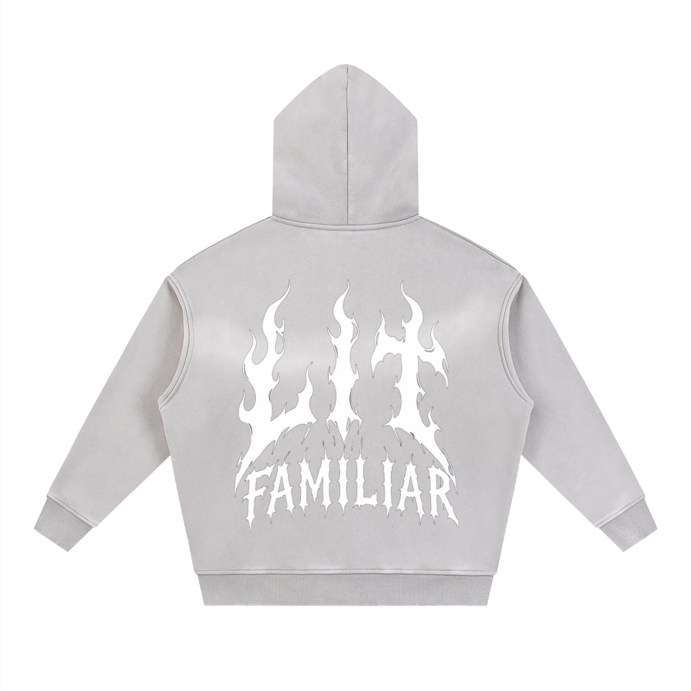 Sunfade Two-way Zipper Boxy Fleece Hoodie