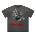 Hand-Frayed Sunfade Paint Splatter T-Shirt