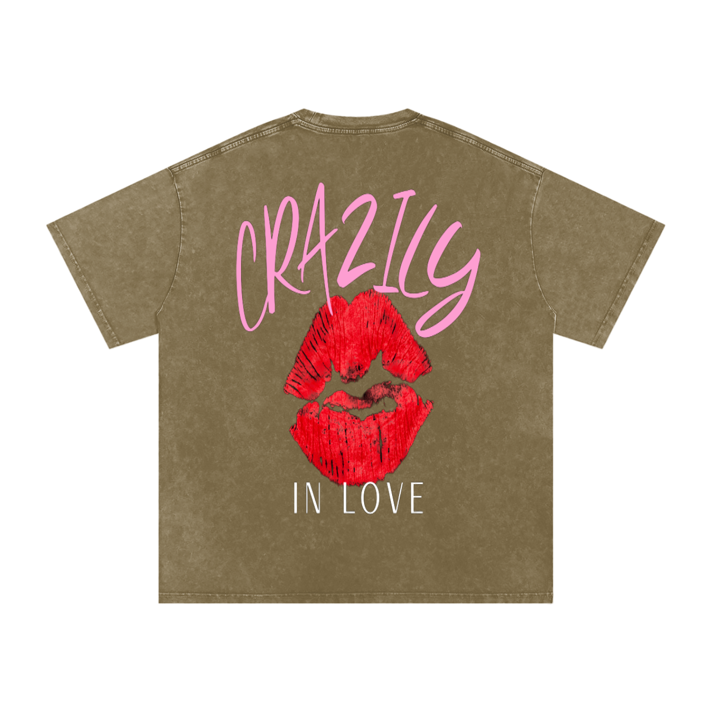 Snow Washed Oversized Cotton T-Shirt