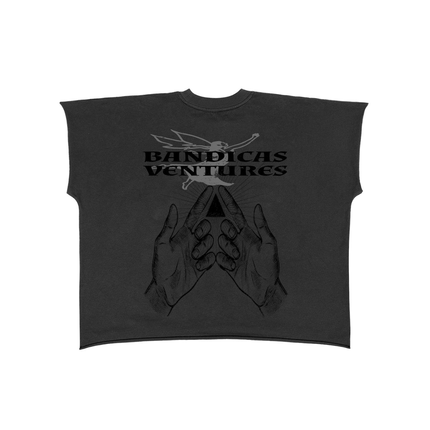 Raw Edge Boxy Non-Shrink T-Shirt