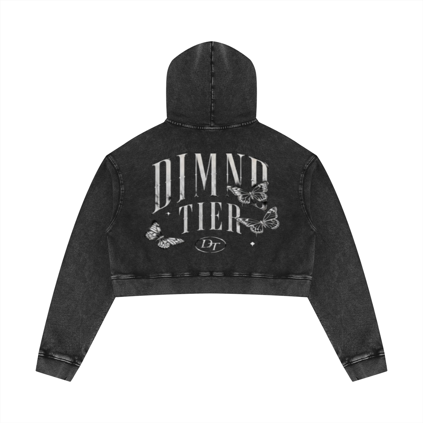 Women’s Mineral Washed Crop Hoodie