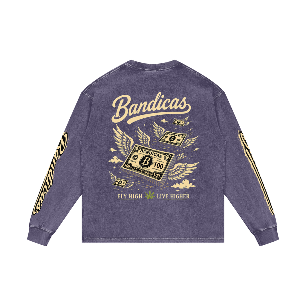 Bandicas acid washed Long Sleeve T-Shirt