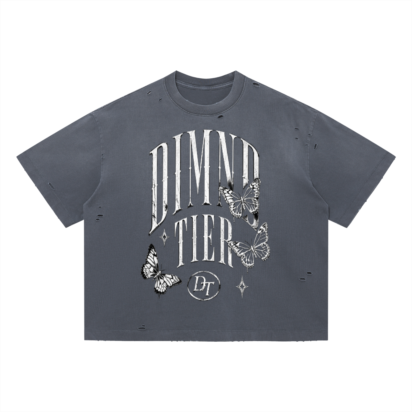 Vintage Washed Distressed Boxy Oversized T-Shirt