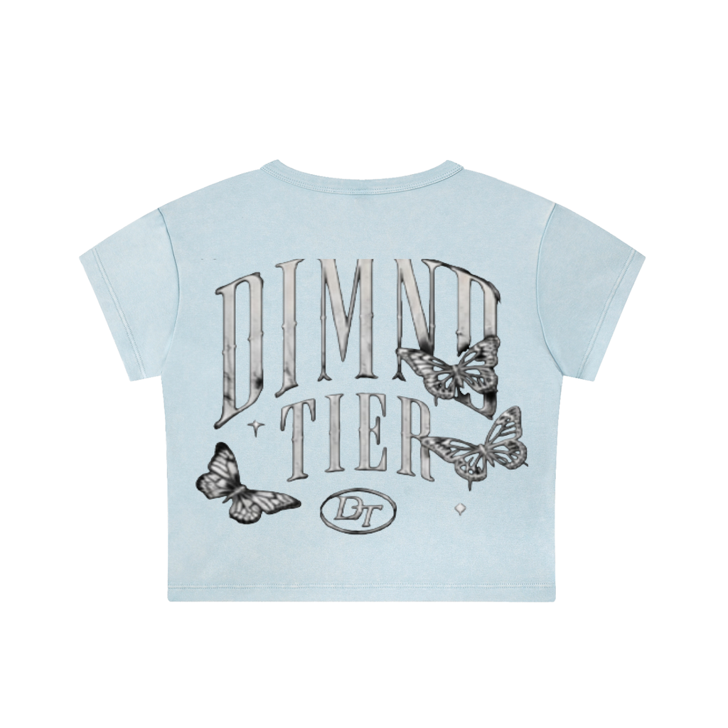 Girls Snow Washed Crop Top