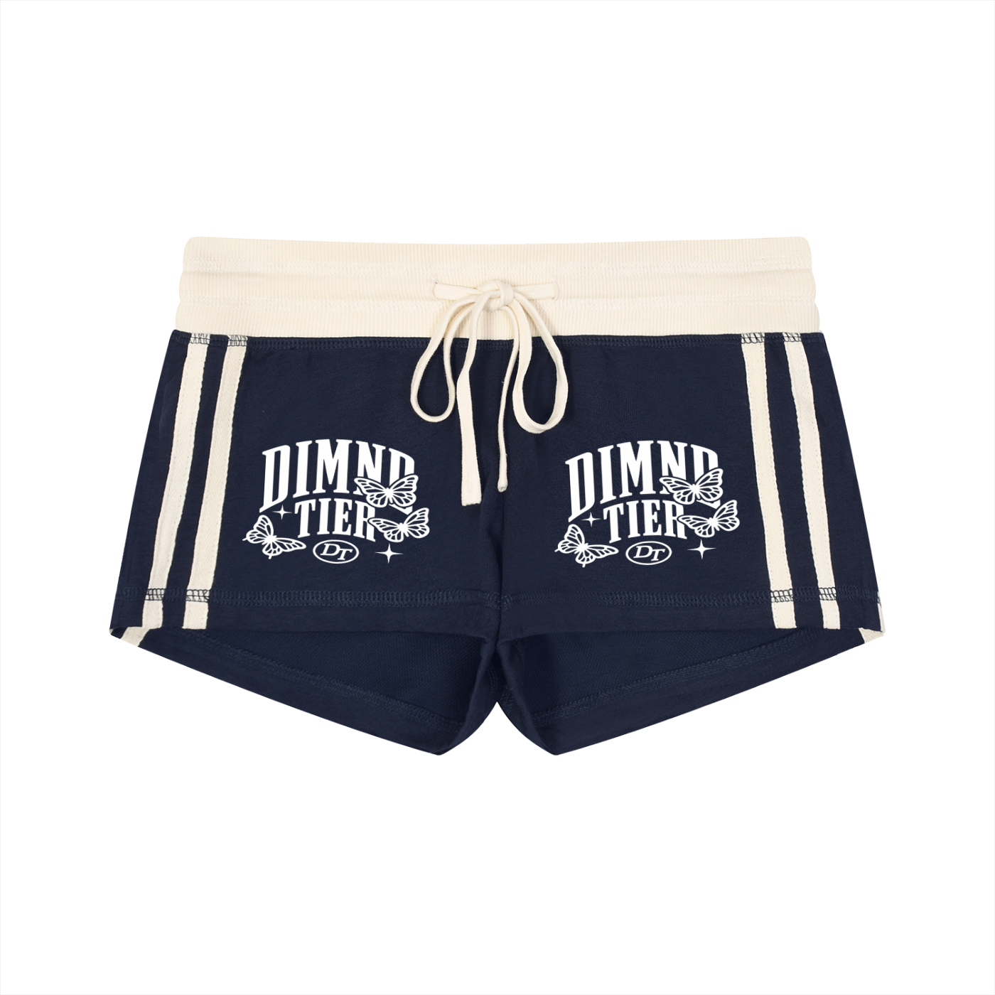 Women's Contrast Stripe Track Shorts