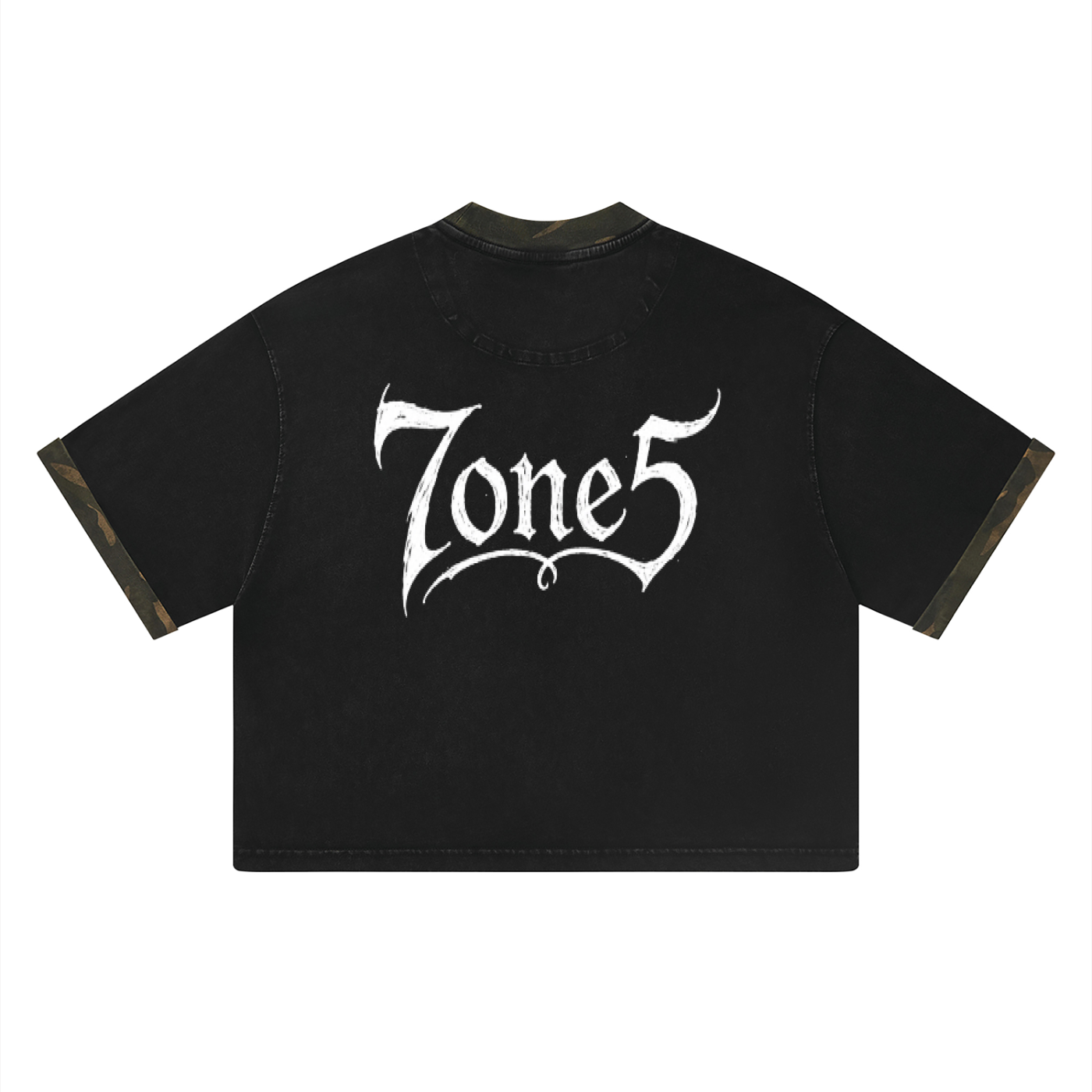 Unisex Mineral Washed Boxy Panel T-Shirt