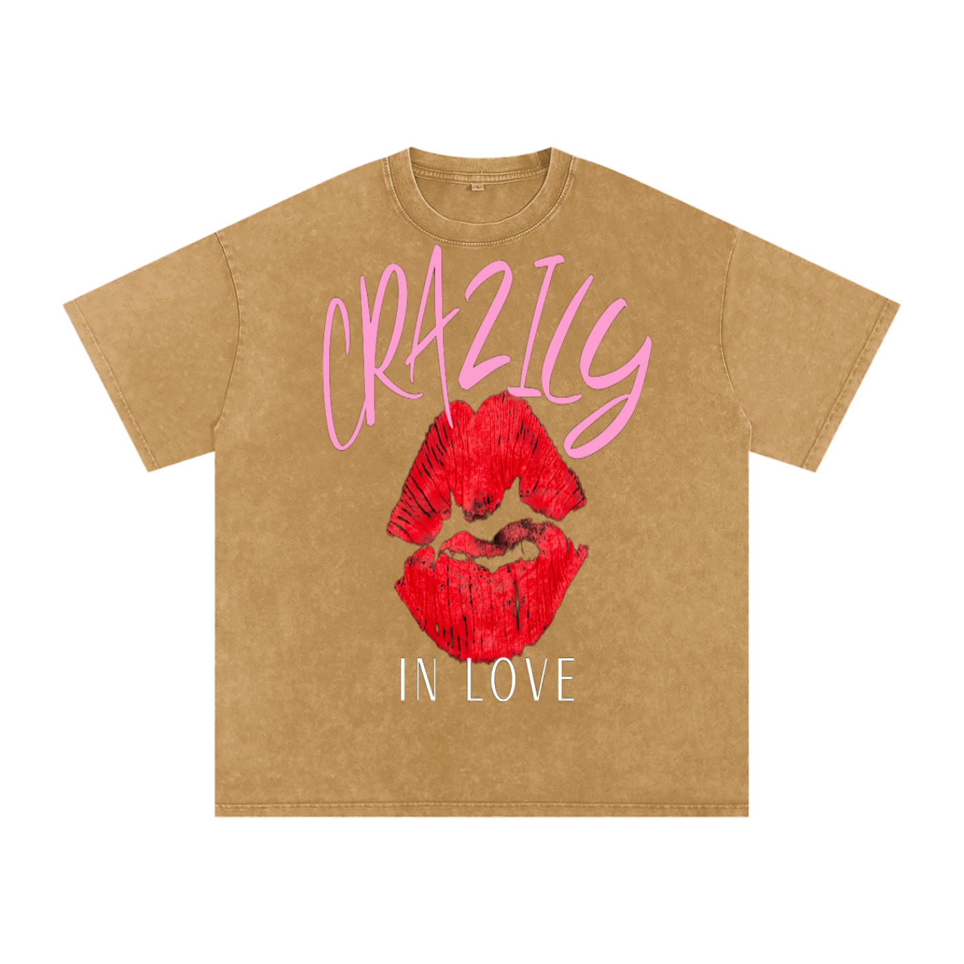 Snow Washed Oversized Cotton T-Shirt