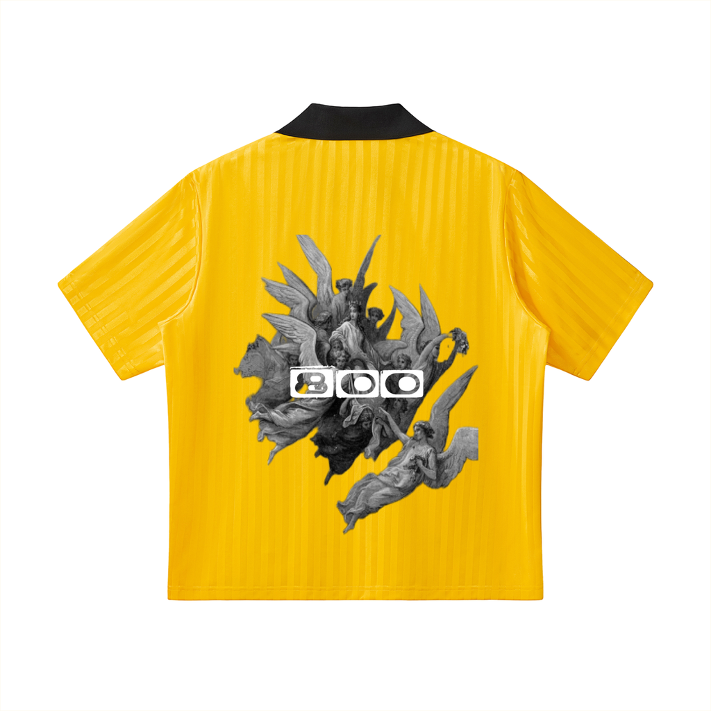Dimnd tier Collar Striped Soccer Jersey