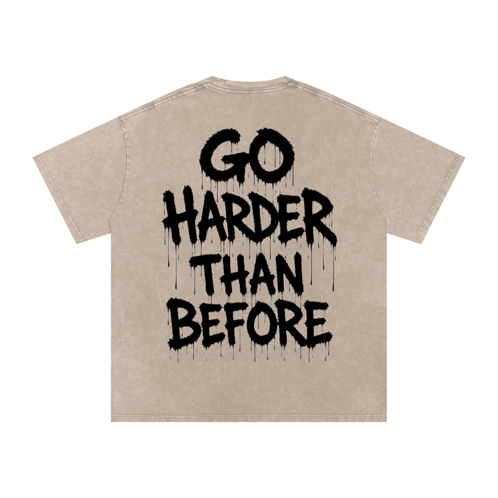 Snow Washed Oversized Cotton T-Shirt