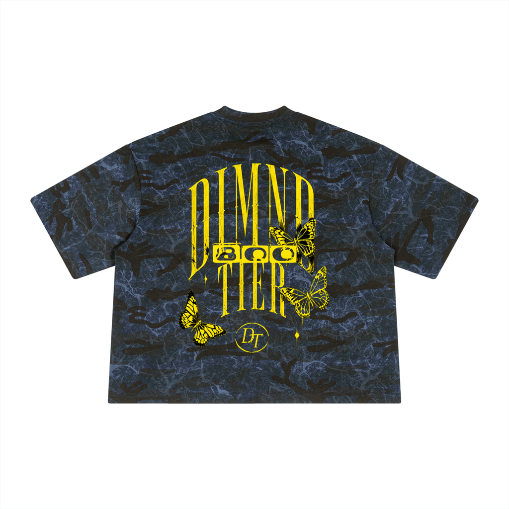Unisex Boxy Camo Print T-Shirt