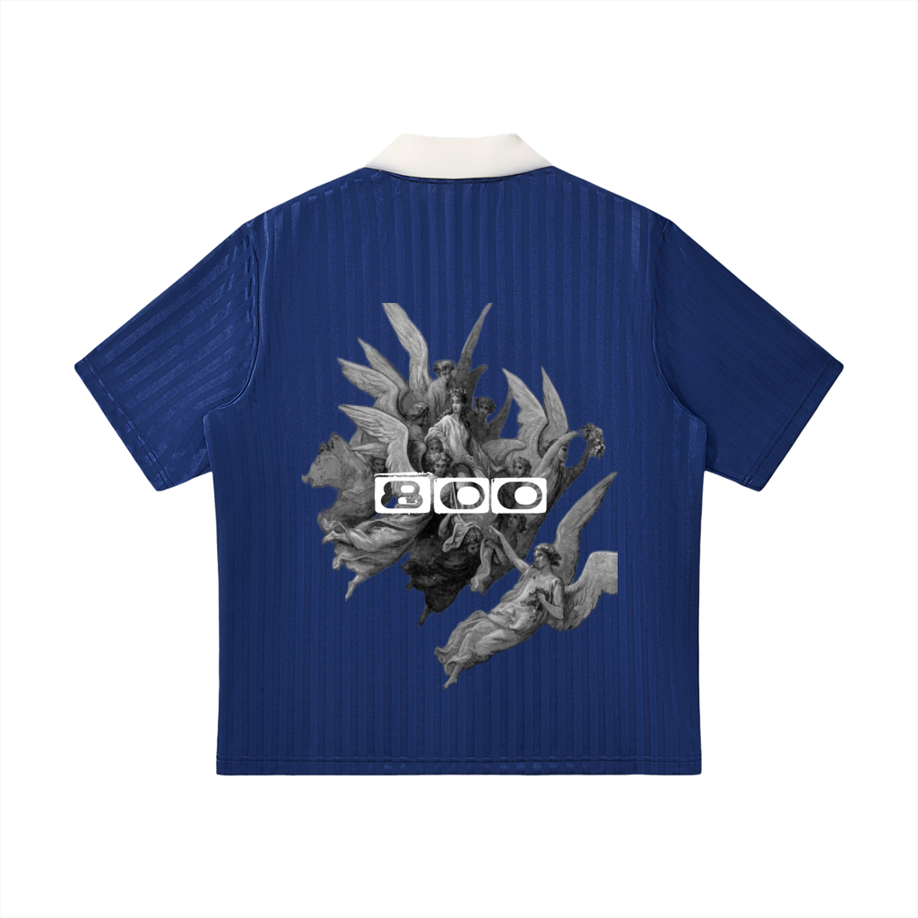 Dimnd tier Collar Striped Soccer Jersey