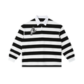 Color Block Stripe Polo Shirt
