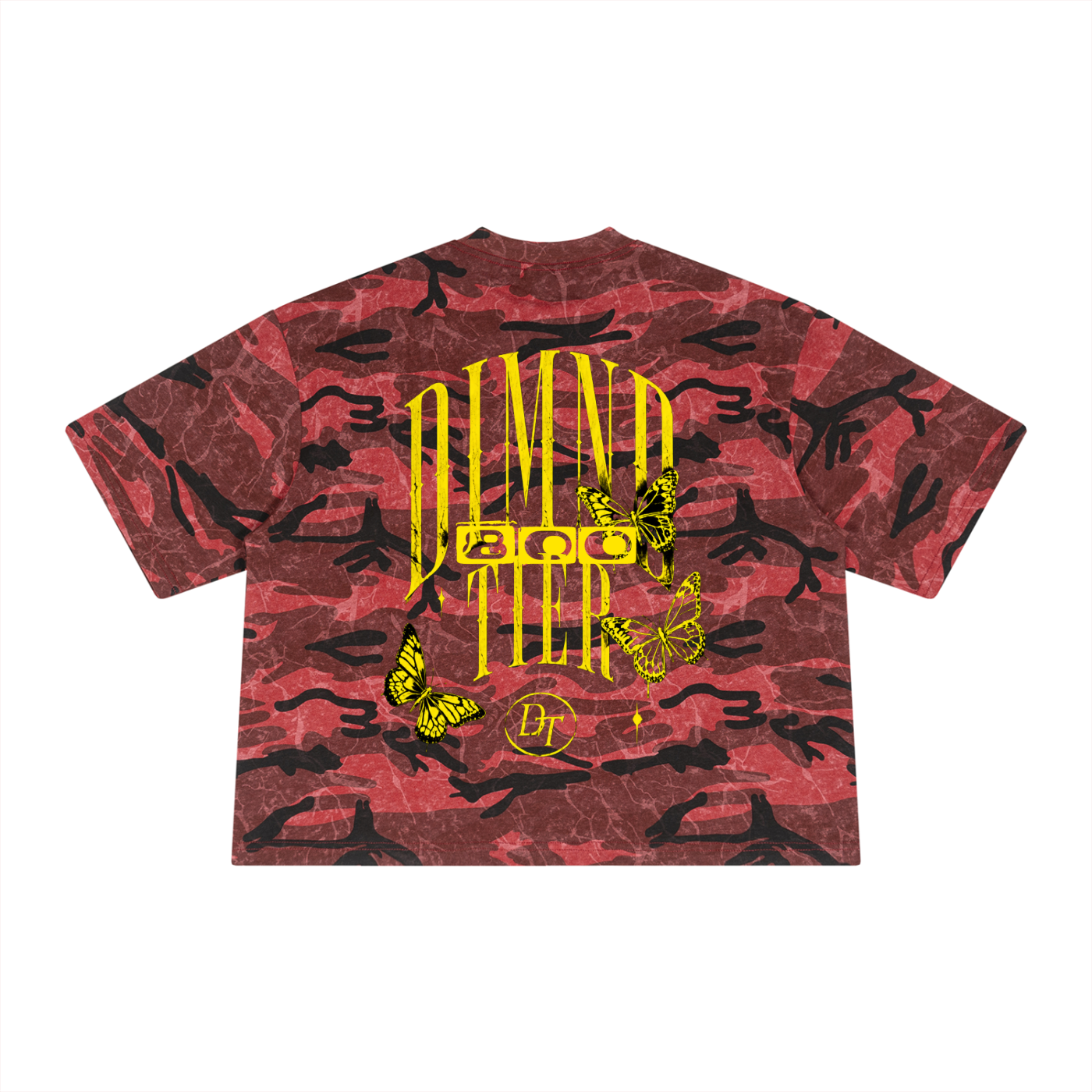 Unisex Boxy Camo Print T-Shirt