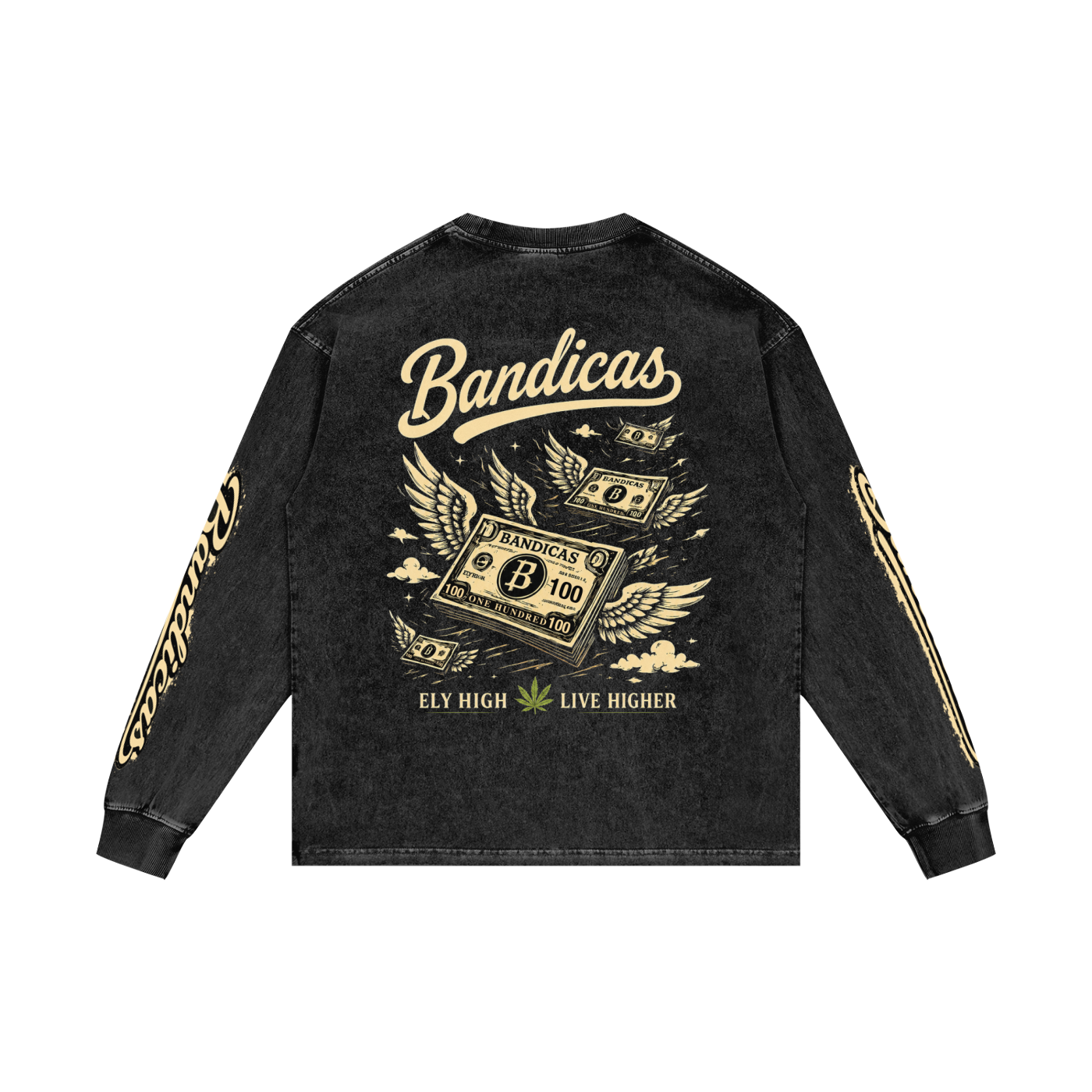 Bandicas acid washed Long Sleeve T-Shirt