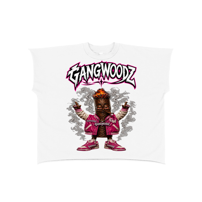 Raw Edge Boxy Non-Shrink T-Shirt