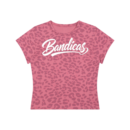 Women’s Leopard Print Crop T-Shirt