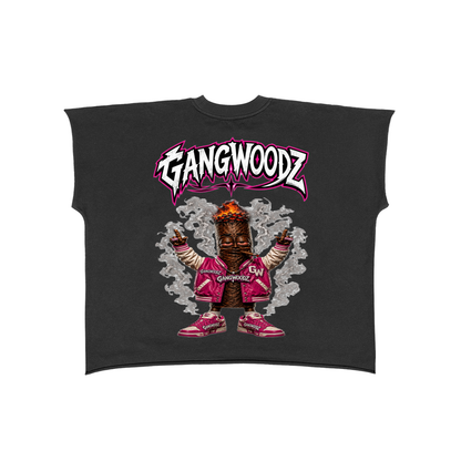 Raw Edge Boxy Non-Shrink T-Shirt