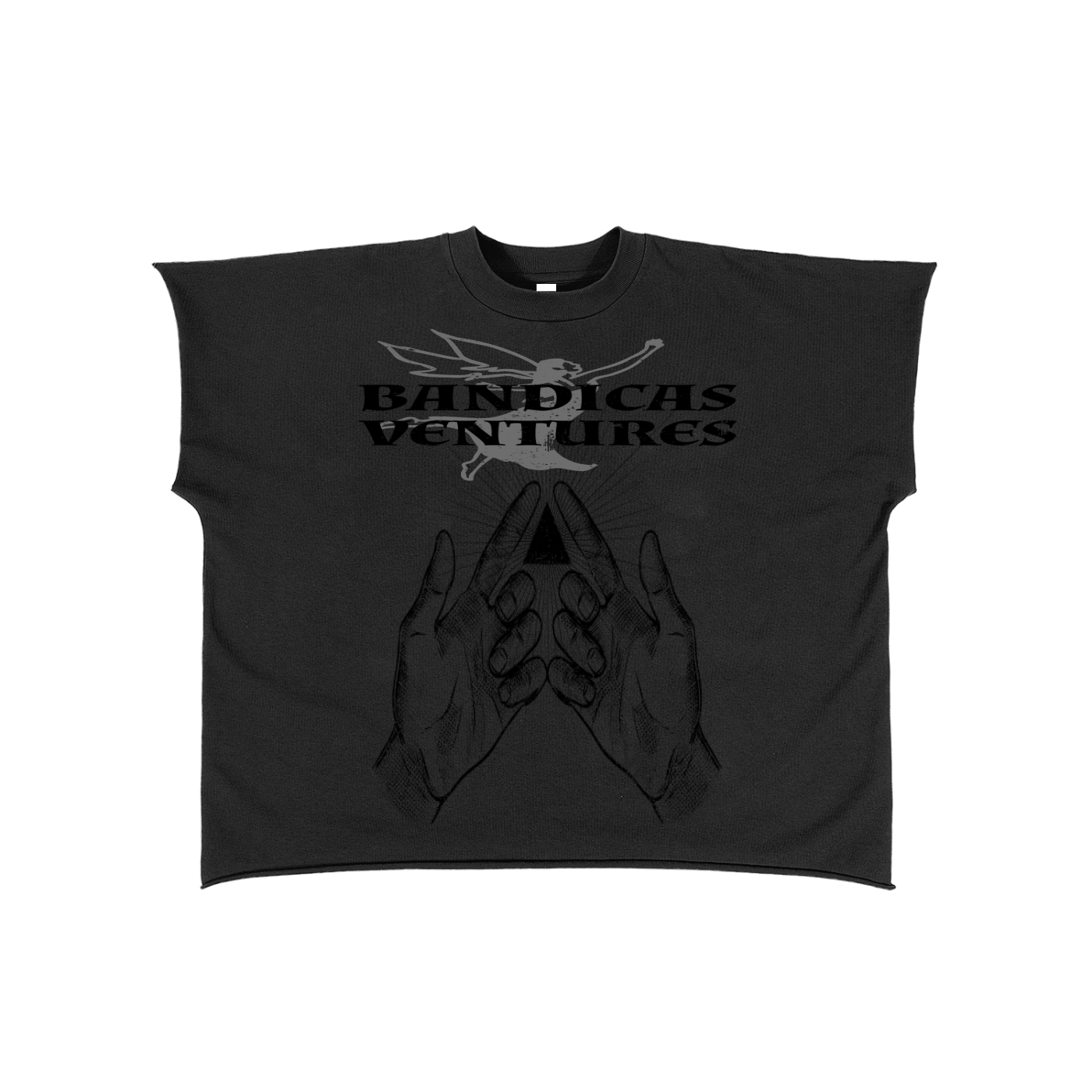 Raw Edge Boxy Non-Shrink T-Shirt