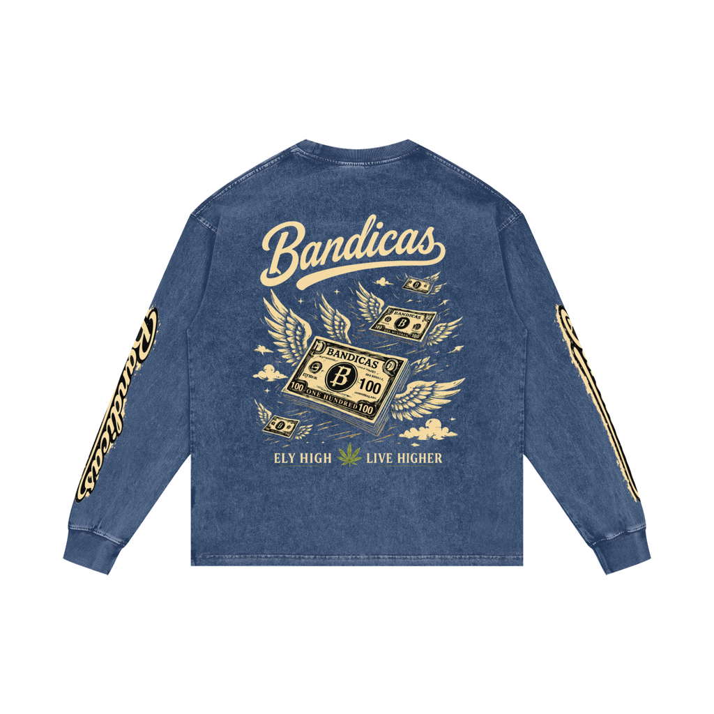 Bandicas acid washed Long Sleeve T-Shirt