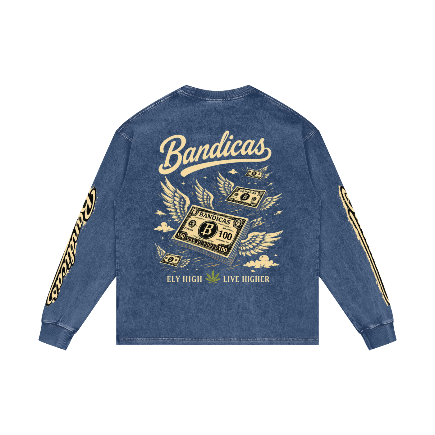 Bandicas acid washed Long Sleeve T-Shirt
