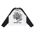 Unisex Striped Raglan Long Sleeve T-Shirt