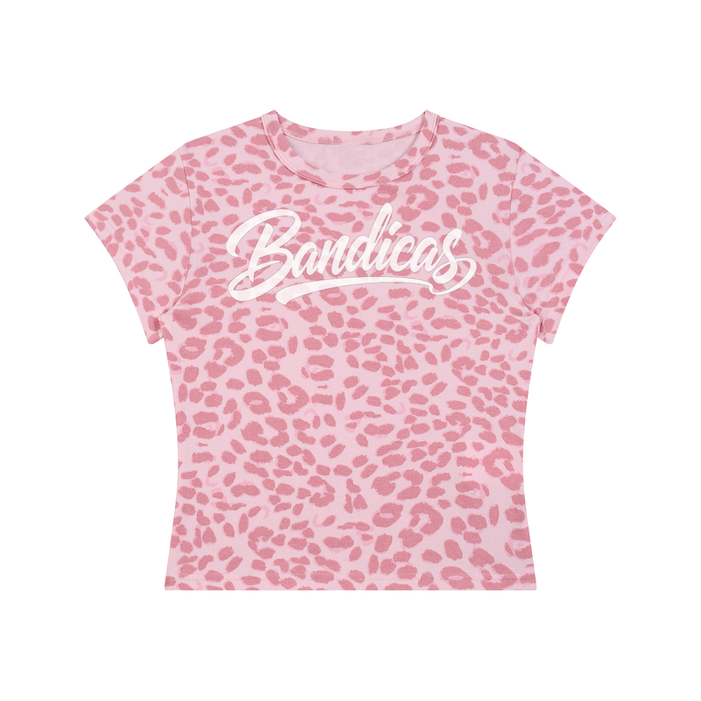 Women’s Leopard Print Crop T-Shirt