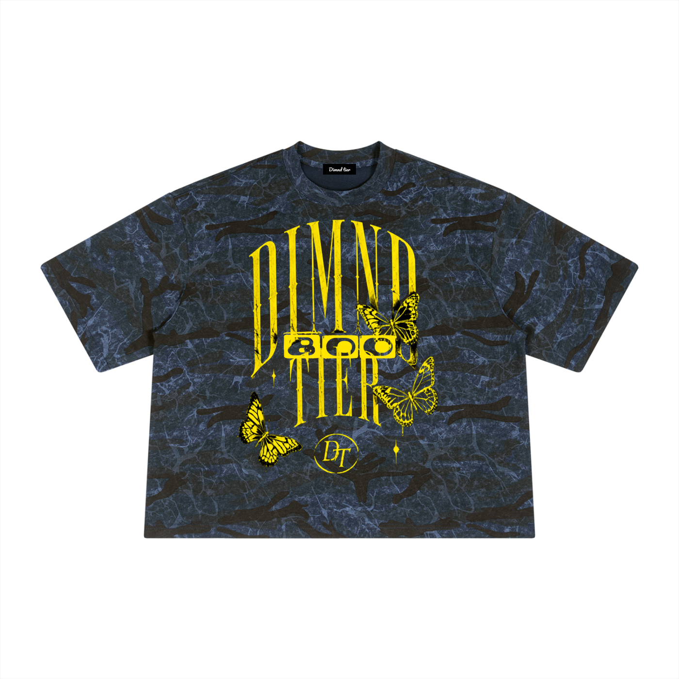 Unisex Boxy Camo Print T-Shirt