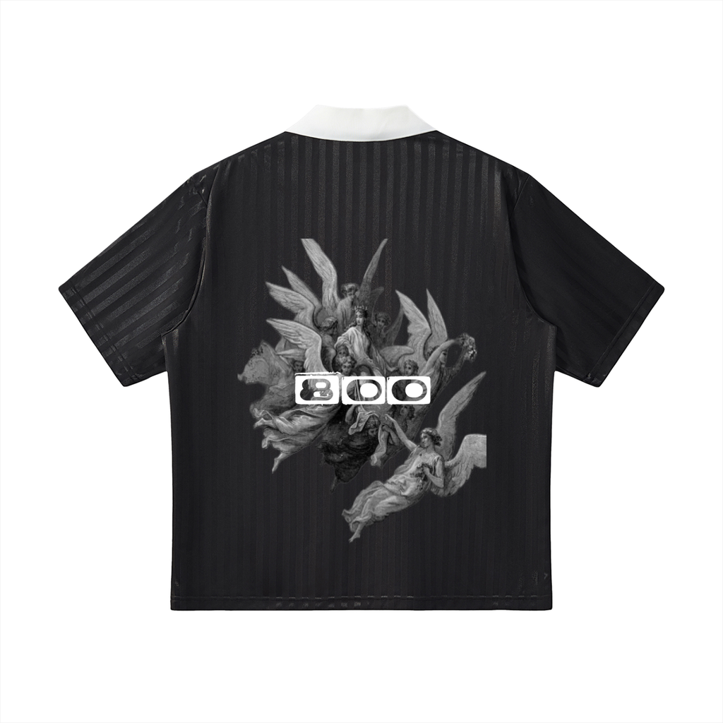 Dimnd tier Collar Striped Soccer Jersey