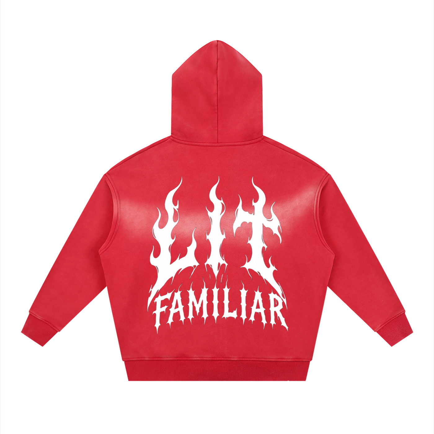 Sunfade Two-way Zipper Boxy Fleece Hoodie