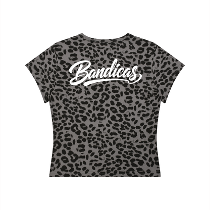 Women’s Leopard Print Crop T-Shirt