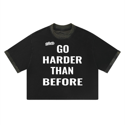 Unisex Mineral Washed Boxy Panel T-Shirt