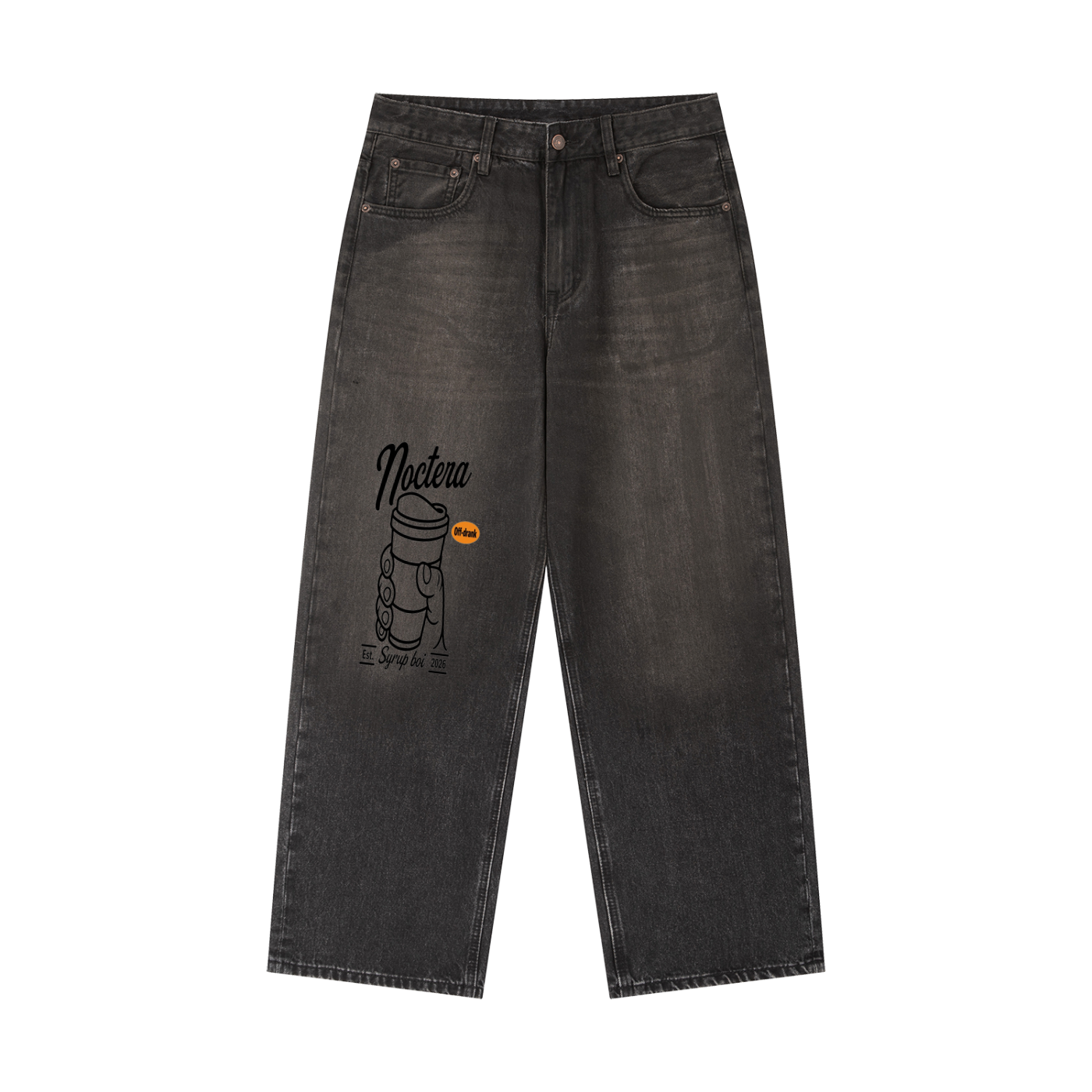 Vintage Wash Heavyweight Denim Jeans