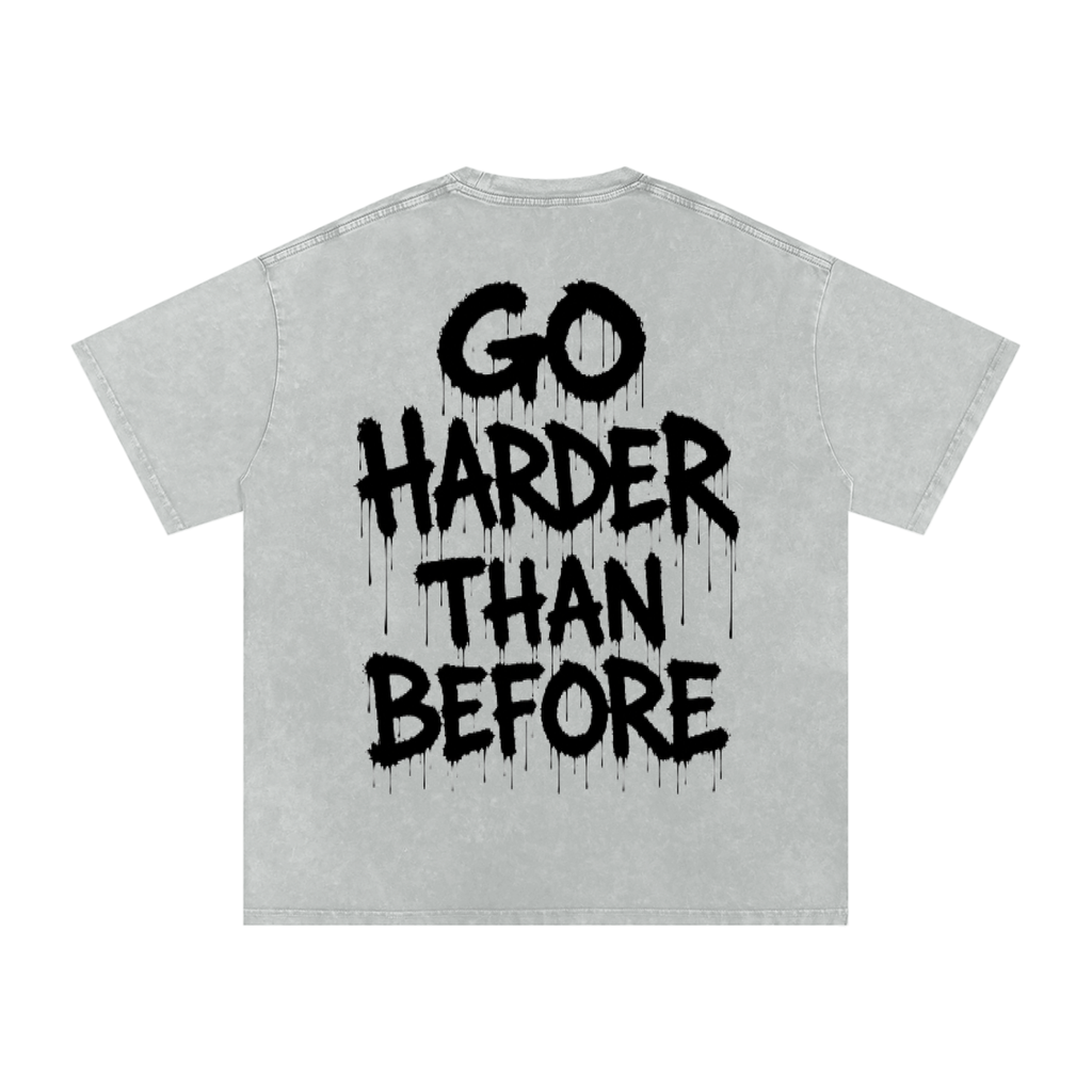 Snow Washed Oversized Cotton T-Shirt