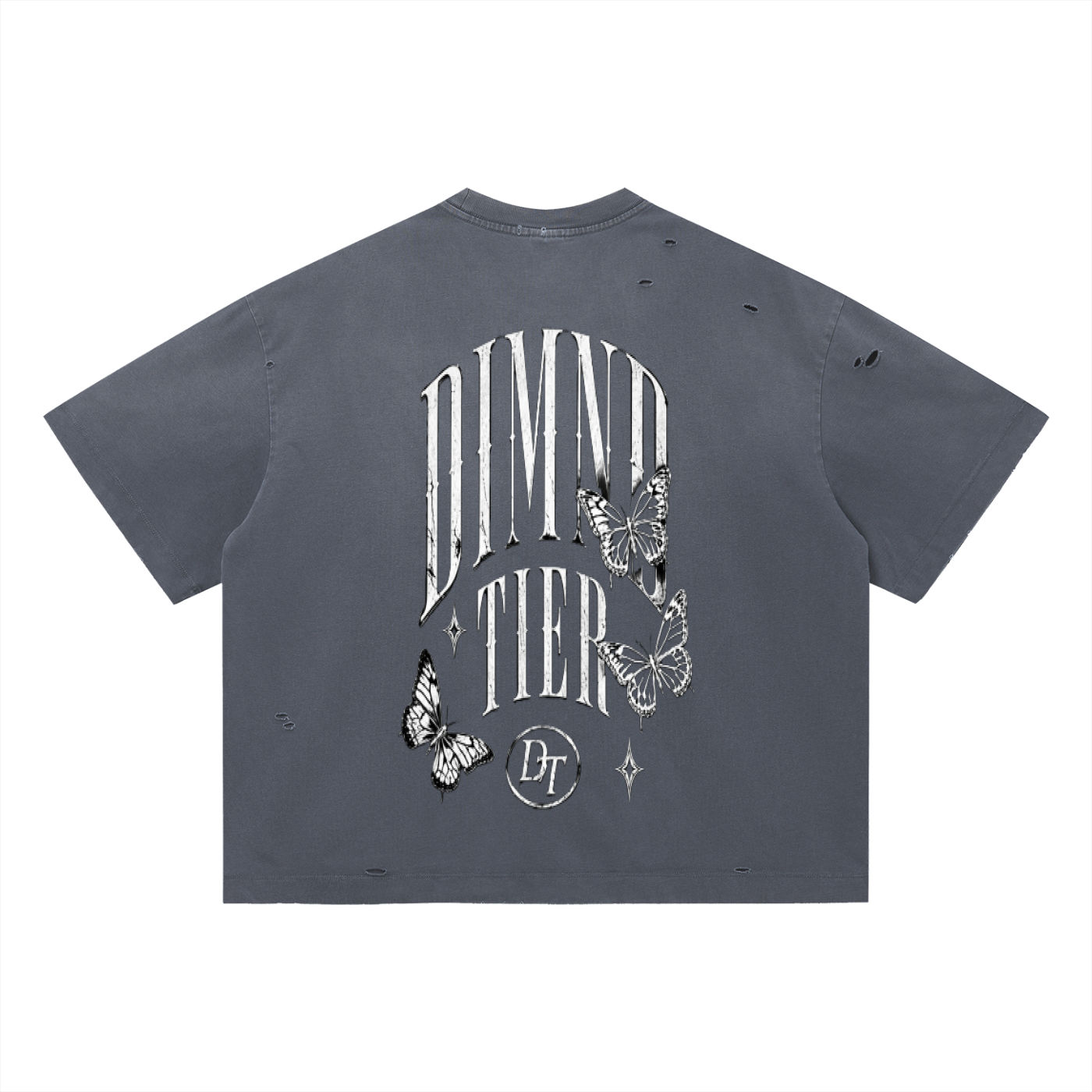 Vintage Washed Distressed Boxy Oversized T-Shirt