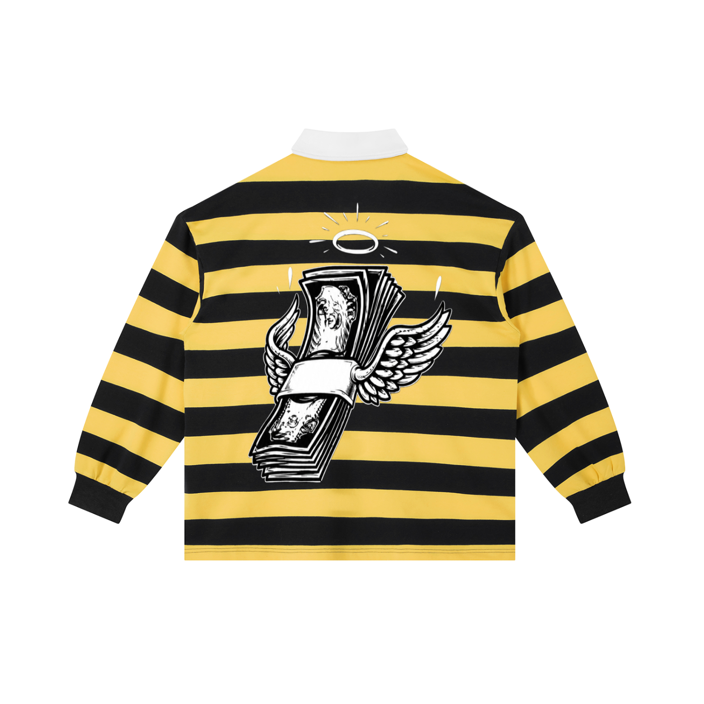 Color Block Stripe Polo Shirt