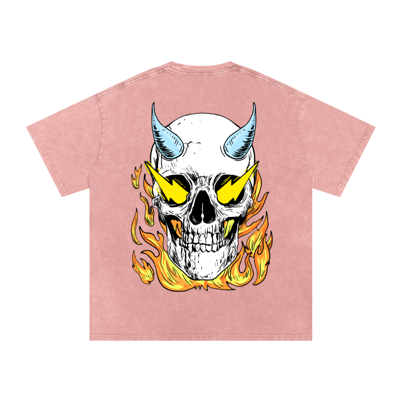 Snow Washed Oversized Cotton T-Shirt