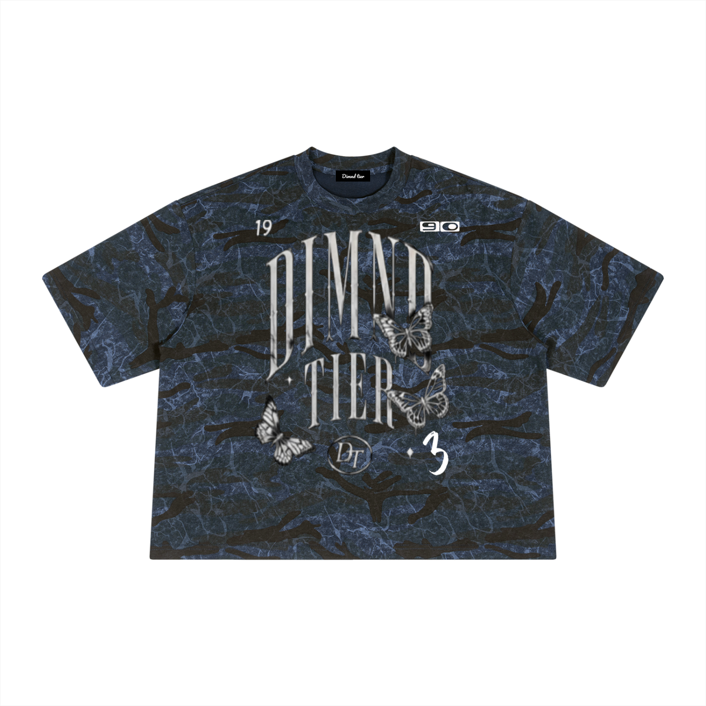 Unisex Boxy Camo Print T-Shirt